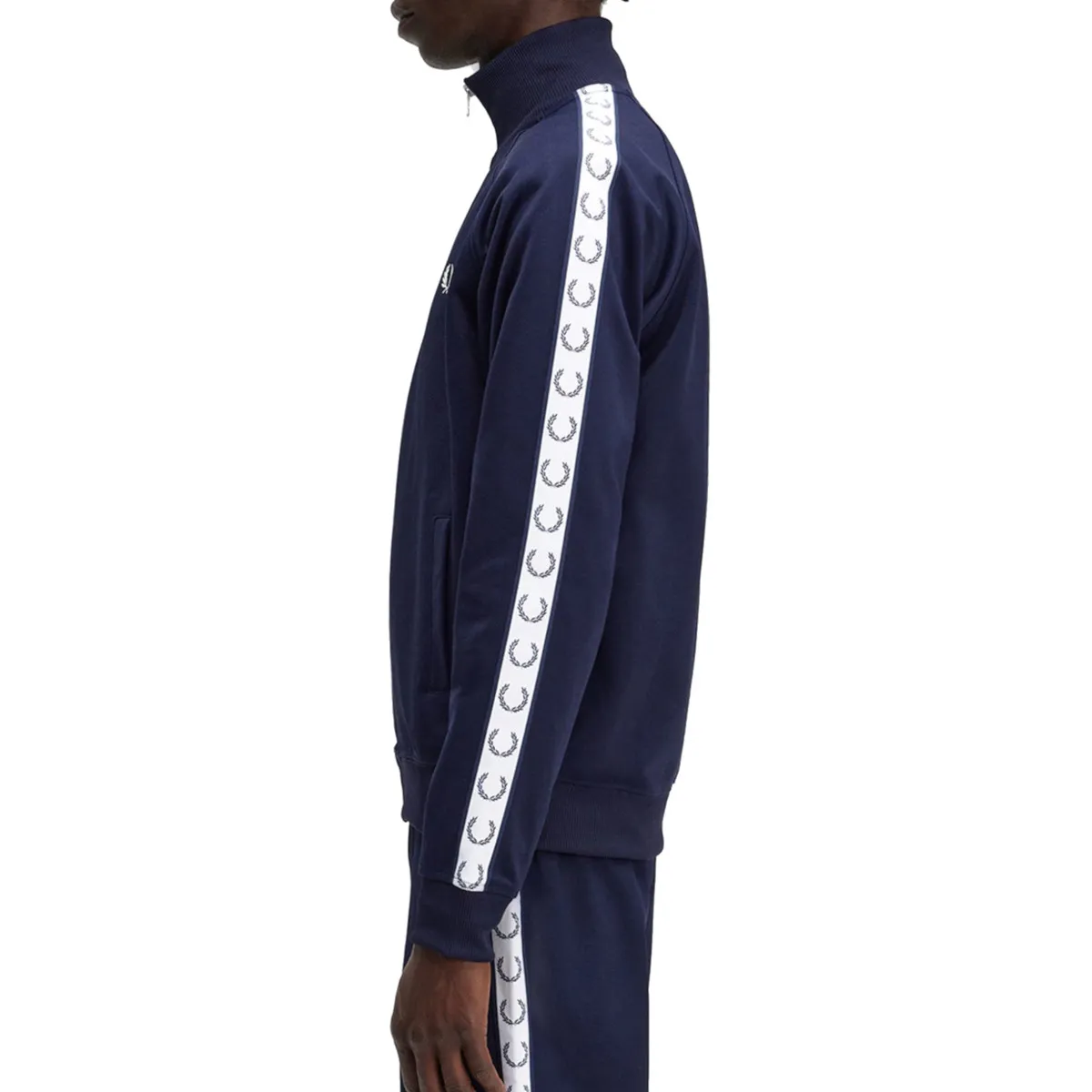 Fred Perry - Taped Track Jacket - Carbon Blue