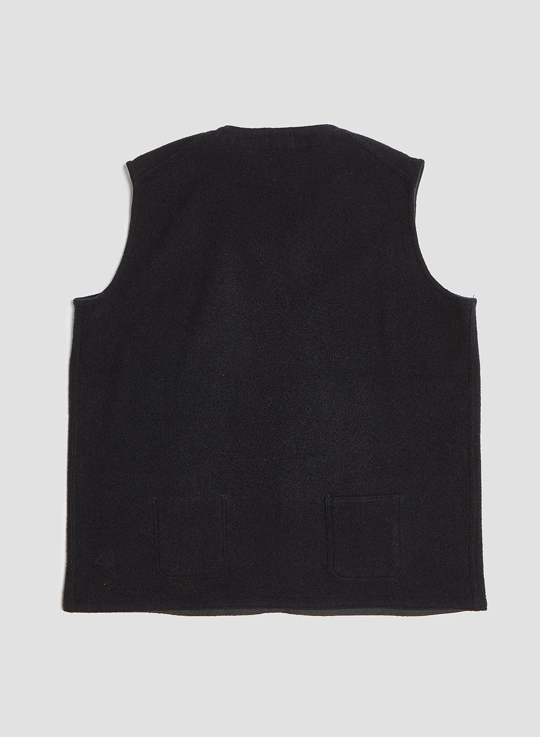 French Work Short Vest in Dark Navy