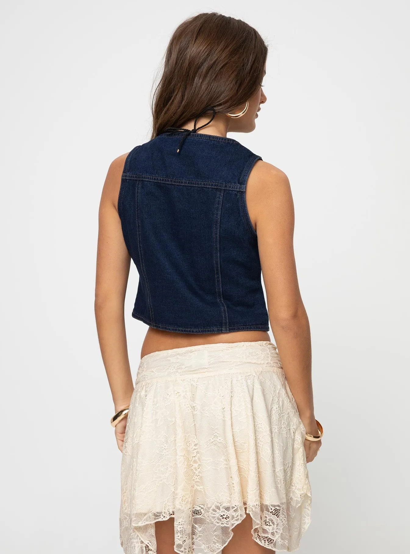 Fyka Vest Top Denim