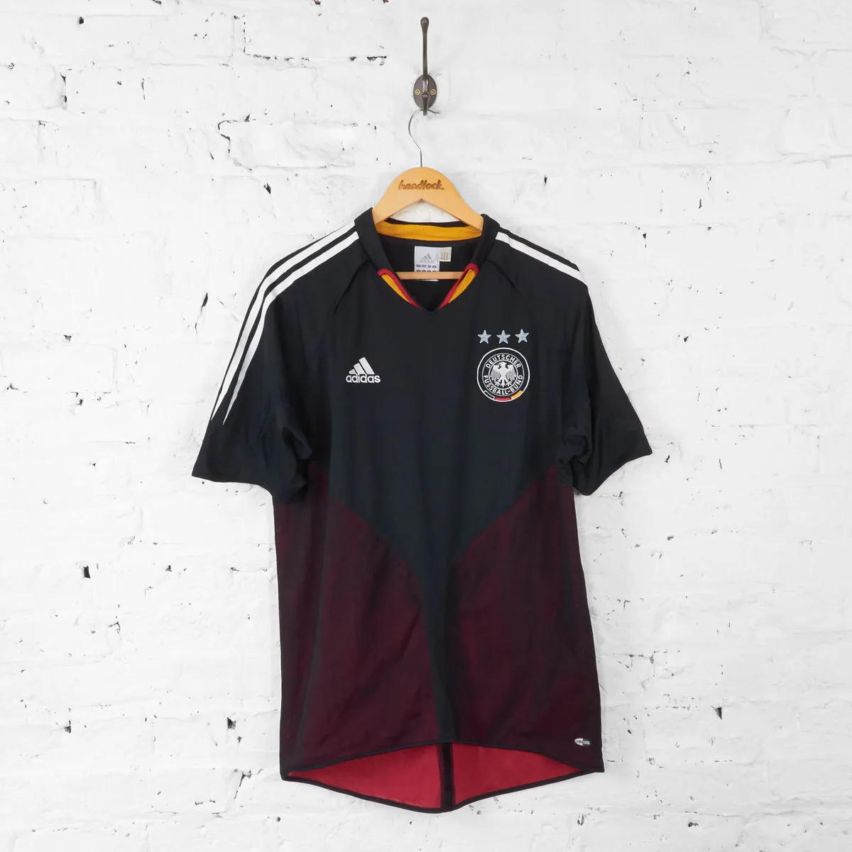 Germany 2004 Adidas Away Football Shirt - Black - L