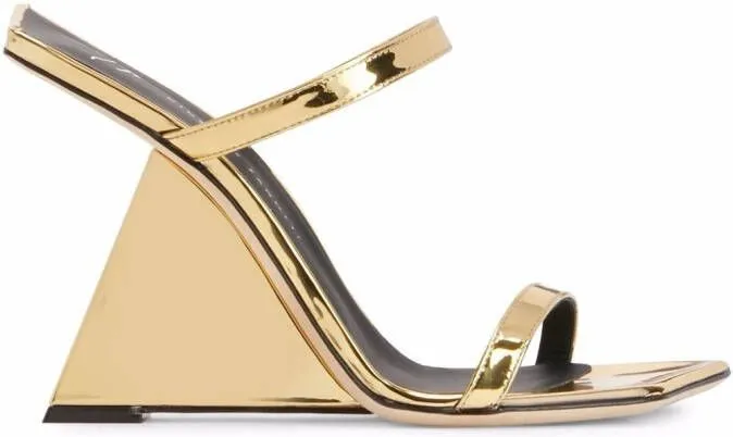 Giuseppe Zanotti Lilii Borea wedge sandals Gold