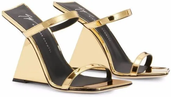 Giuseppe Zanotti Lilii Borea wedge sandals Gold