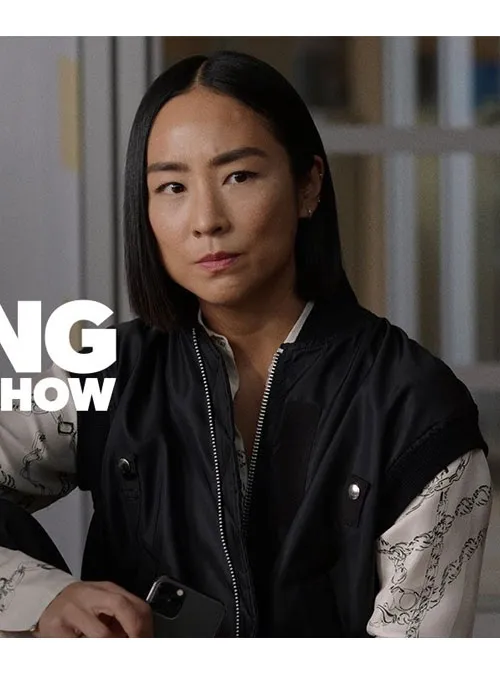 Greta Lee The Morning Show Season 02 Satin Vest