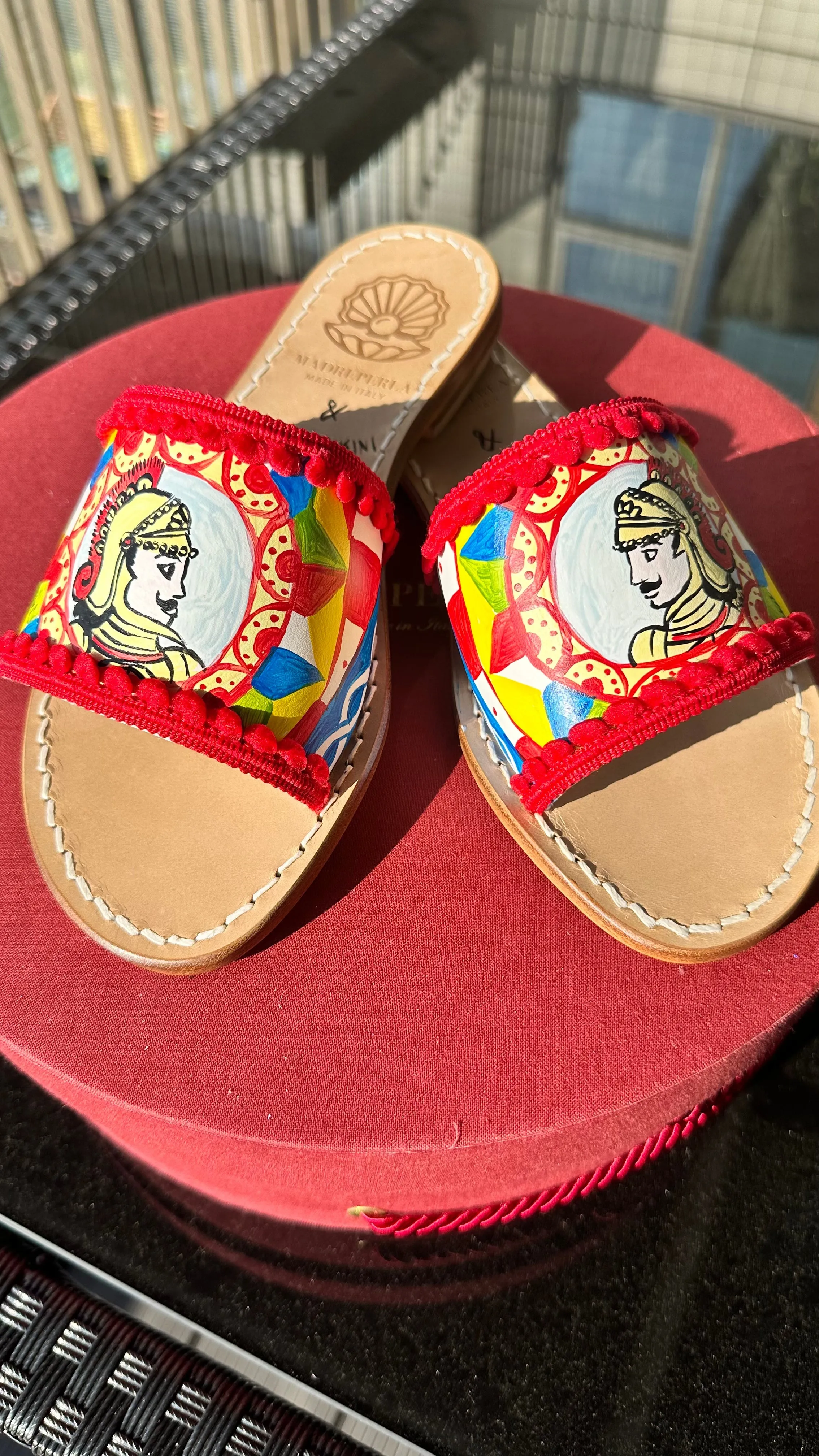 Hand-painted Capresi sandals Made in Italy