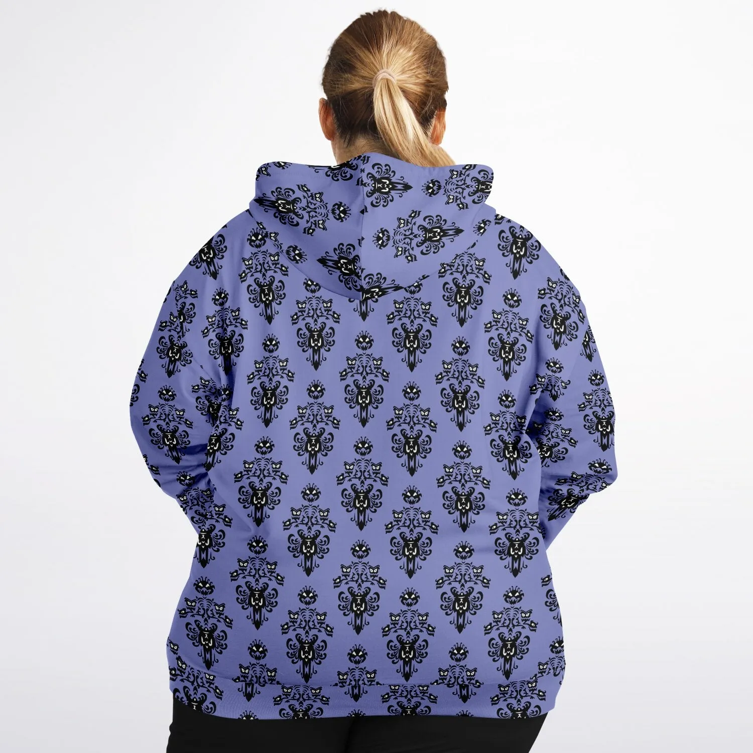 Haunted Mansion Wallpaper Plus-size Unisex Zip Hoodie