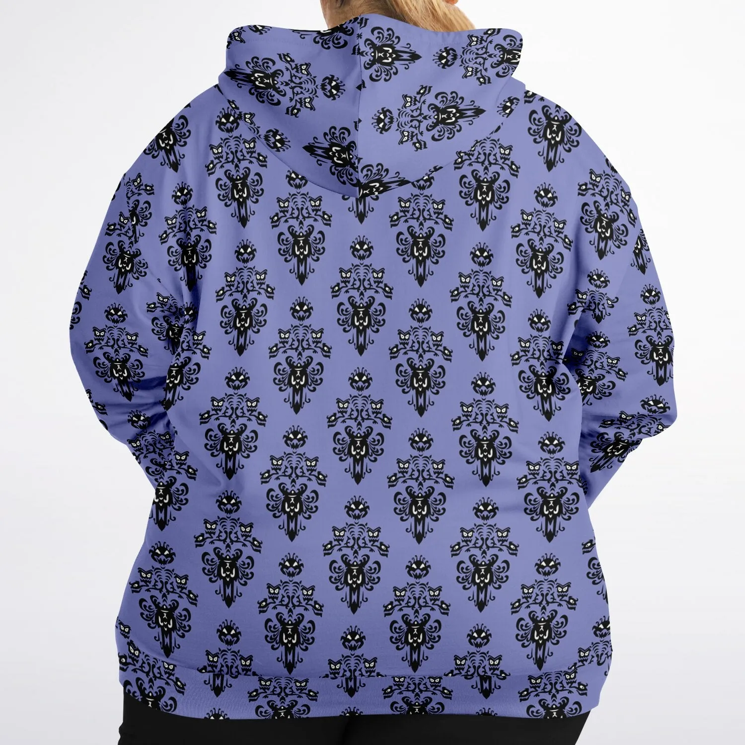 Haunted Mansion Wallpaper Plus-size Unisex Zip Hoodie