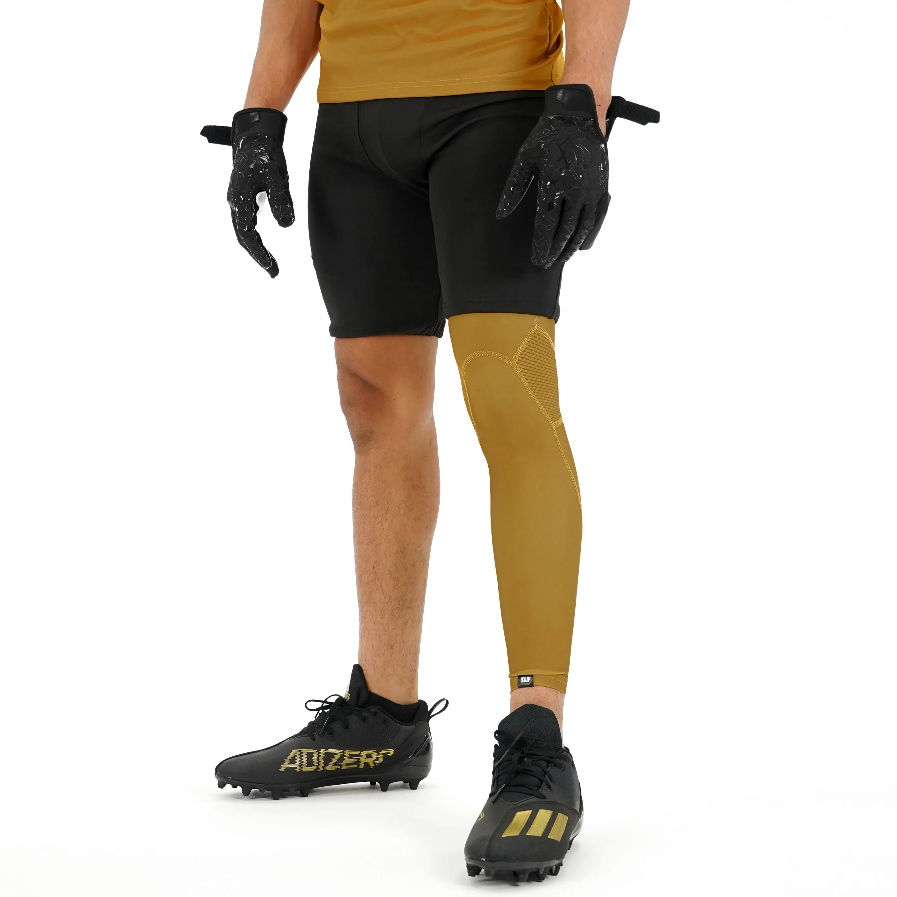 Hue Gold Football Pro Leg Sleeve