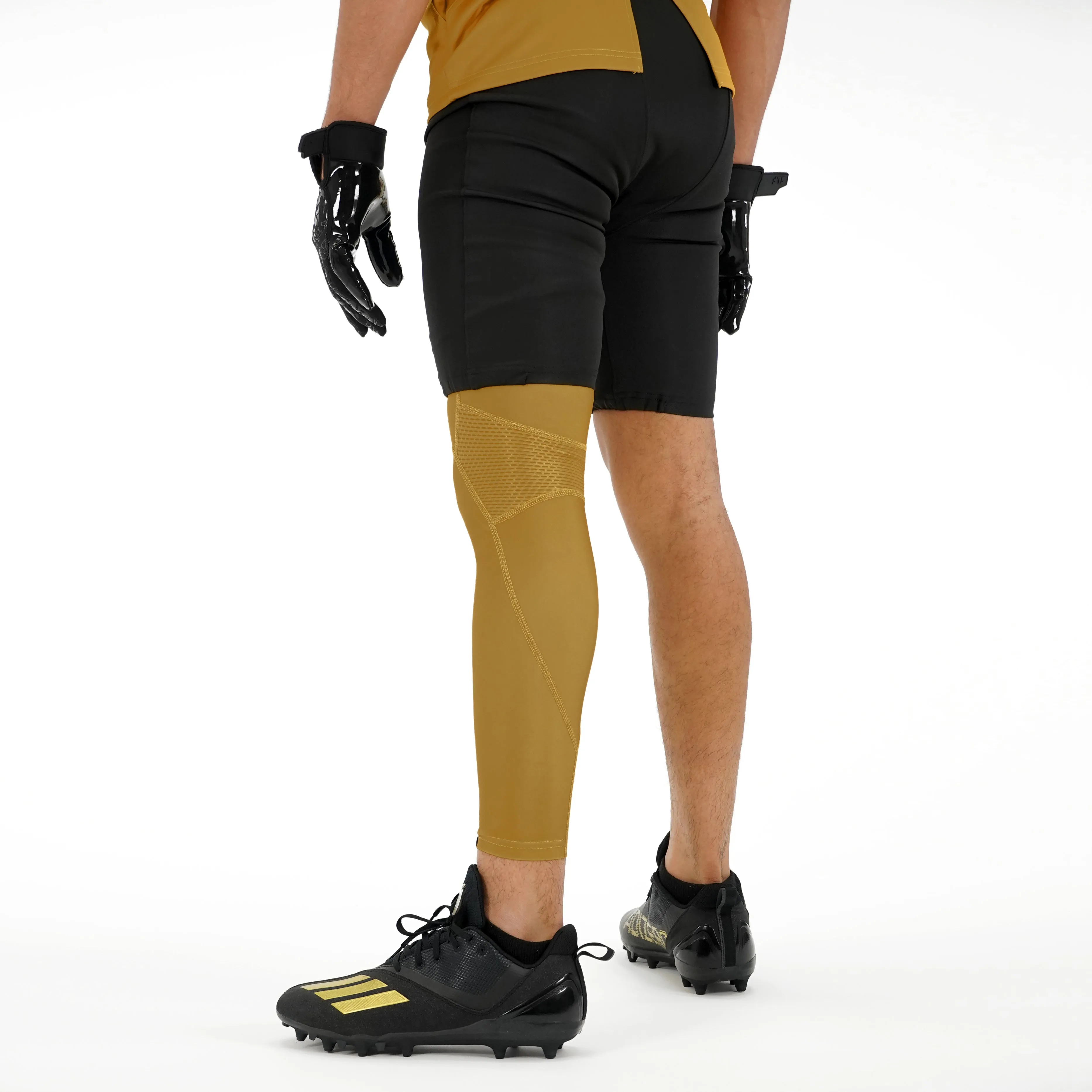 Hue Gold Football Pro Leg Sleeve