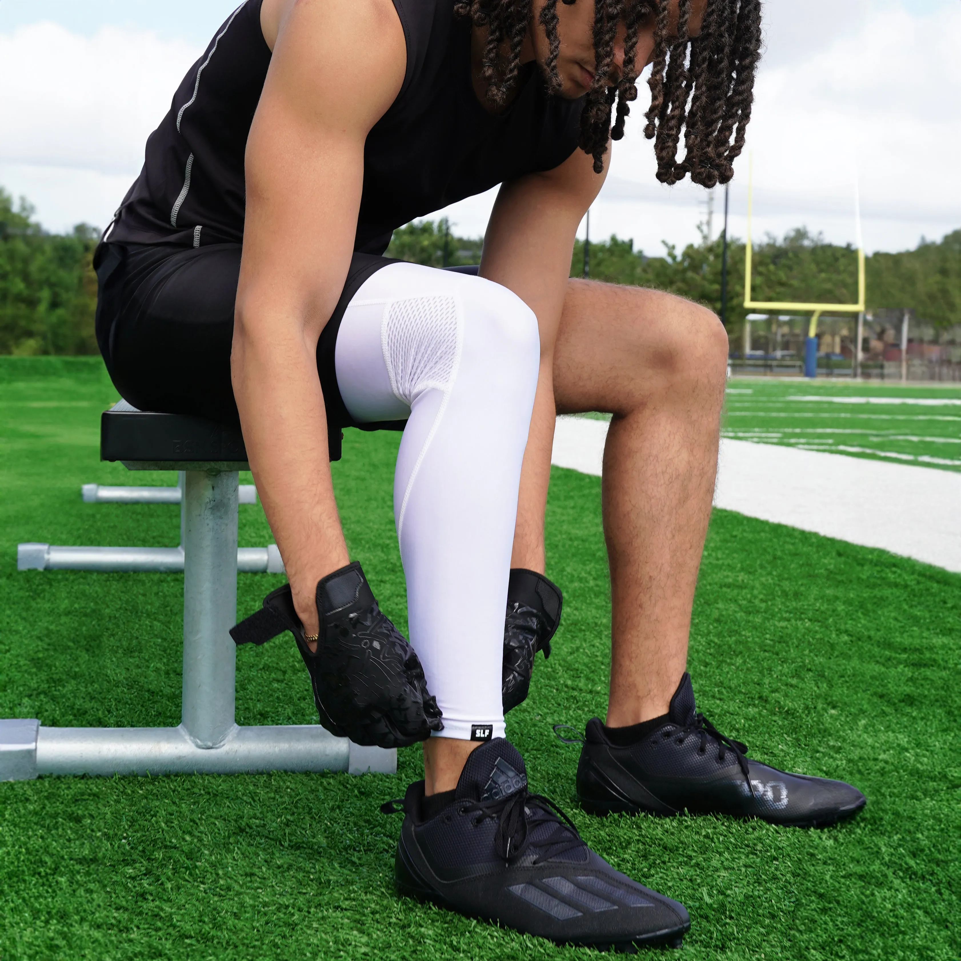 Hue Sky Blue Football Pro Leg Sleeve