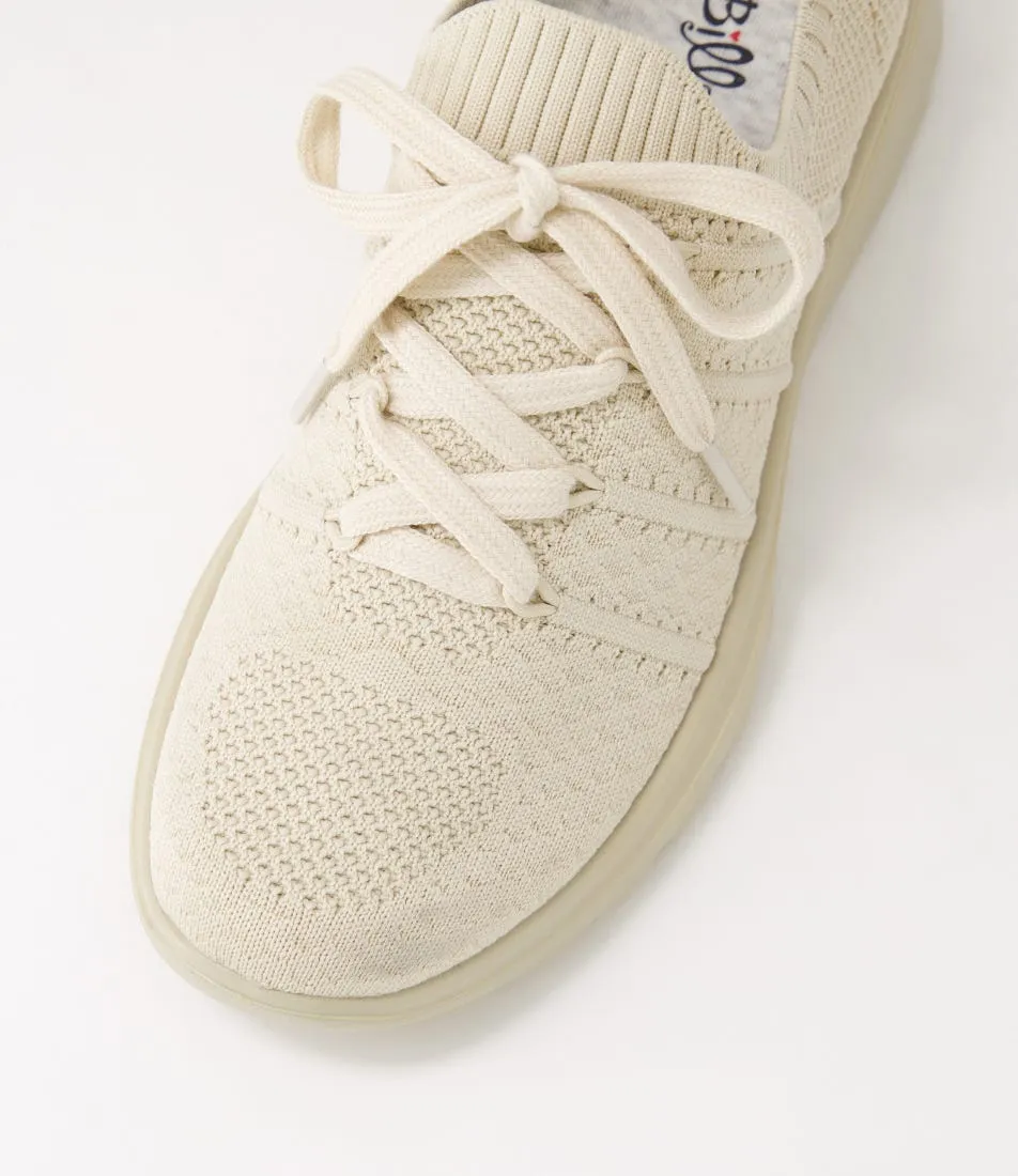 I LOVE BILLY Nyomies Beige Knit Sneakers