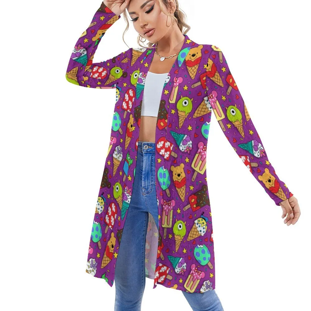 Ice Cream Women's Mid-Length Cardigan