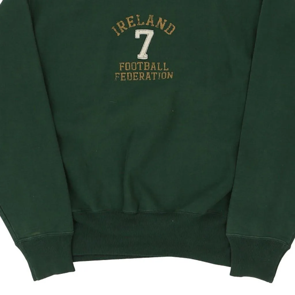 Ireland Football Federation Steve & Barry Football Sweatshirt - Medium Green Cotton Blend