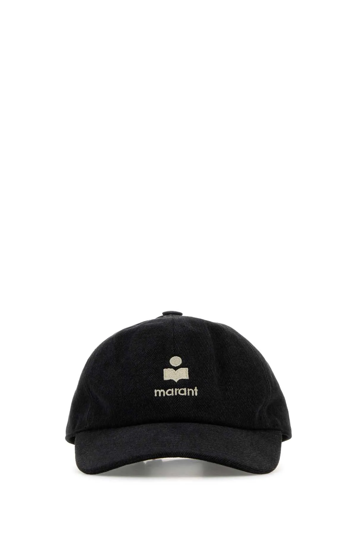 Isabel Marant Black Cotton Tomas Baseball Cap