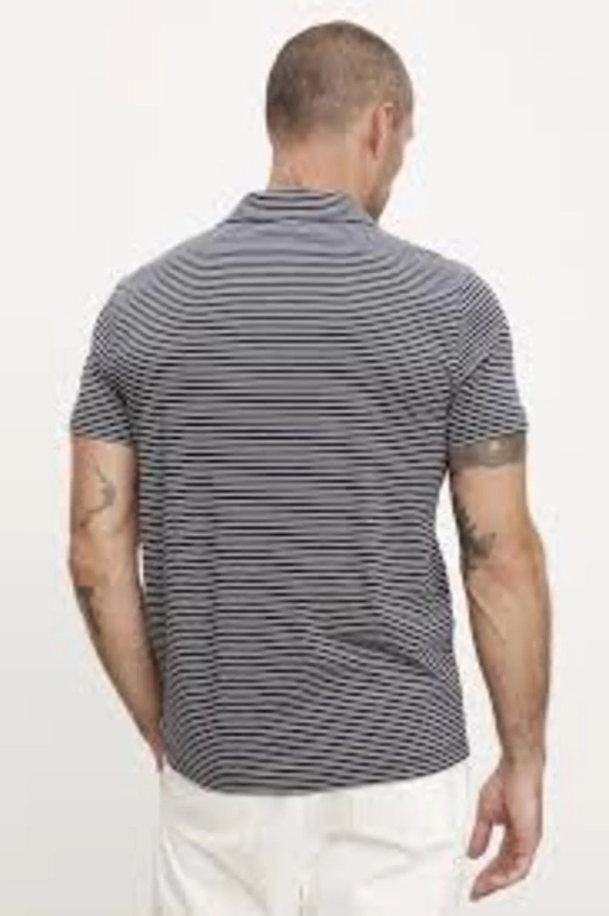 Israel Polo - Navy Stripe