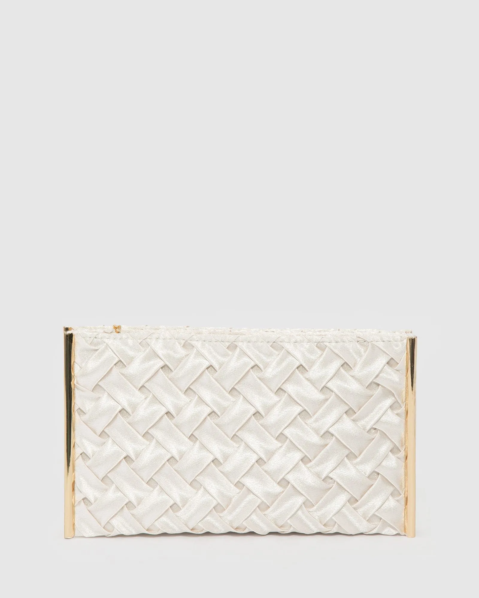 Ivory Dany Double Pouch Clutch Bag