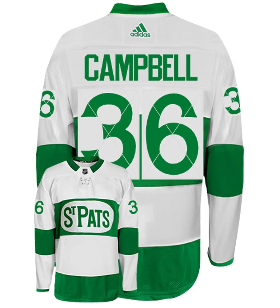 Jack Campbell Toronto Maple Leafs St. Pats Adidas Authentic NHL Hockey Jersey     