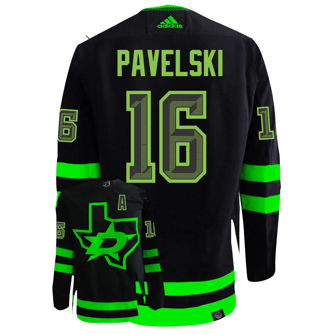 Joe Pavelski Dallas Stars Adidas Primegreen Authentic NHL Hockey Jersey     