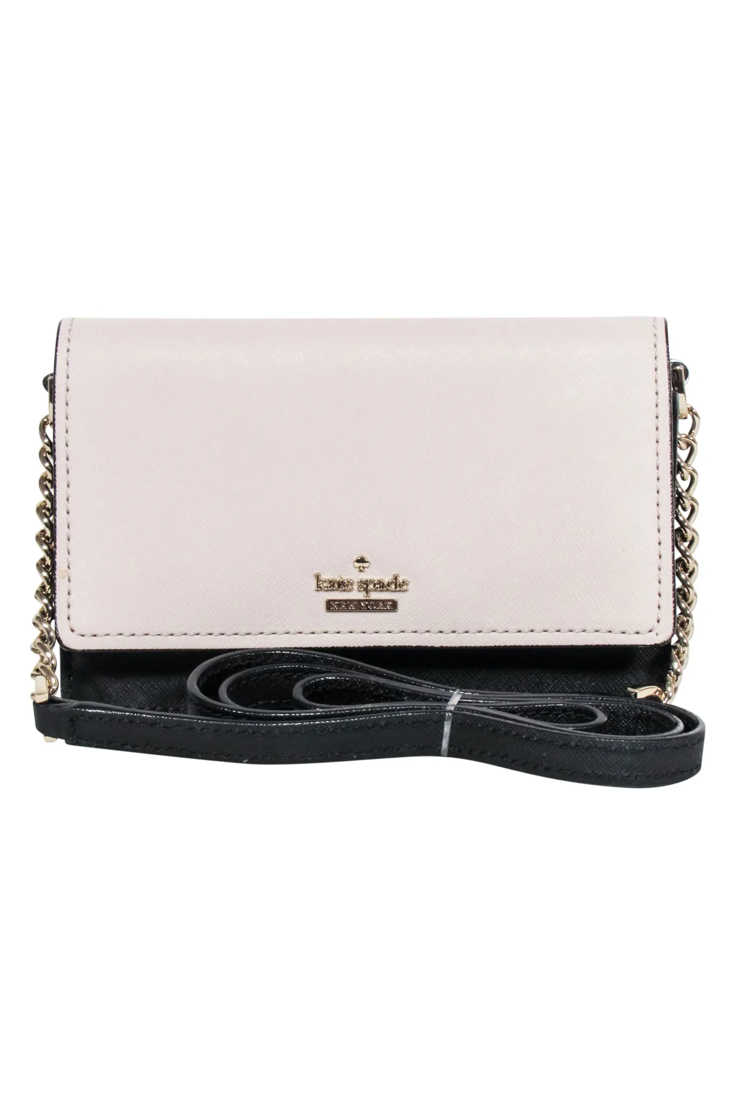 Kate Spade - Beige & Black Leather Mini Crossbody Bag