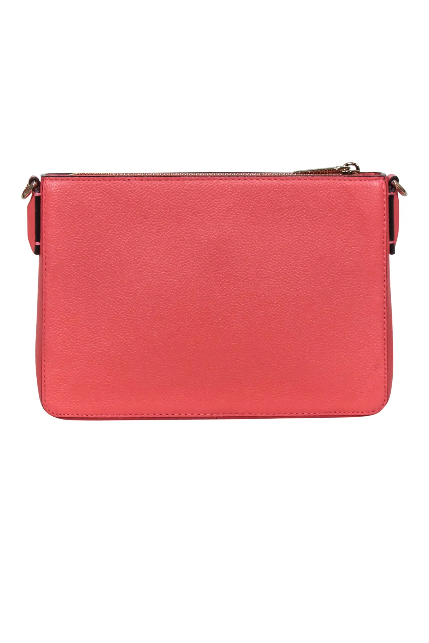 Kate Spade - Coral Pink Pebbled Leather Crossbody Bag