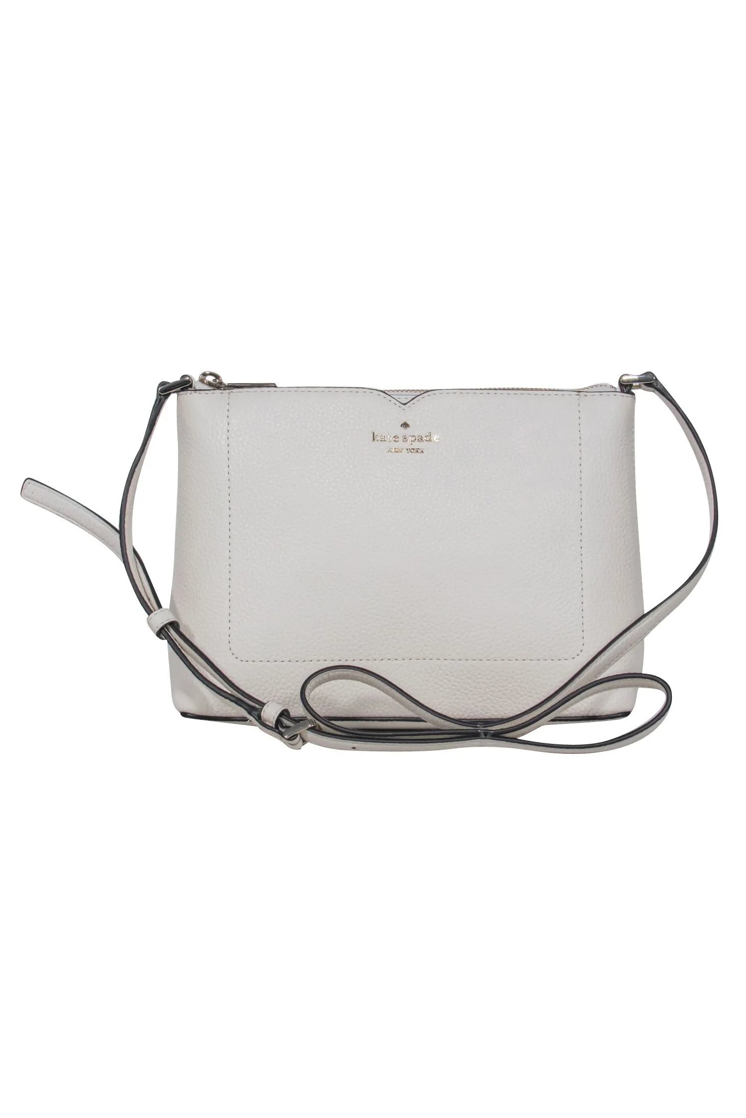 Kate Spade - Cream Pebbled Leather Harlow Crossbody Bag