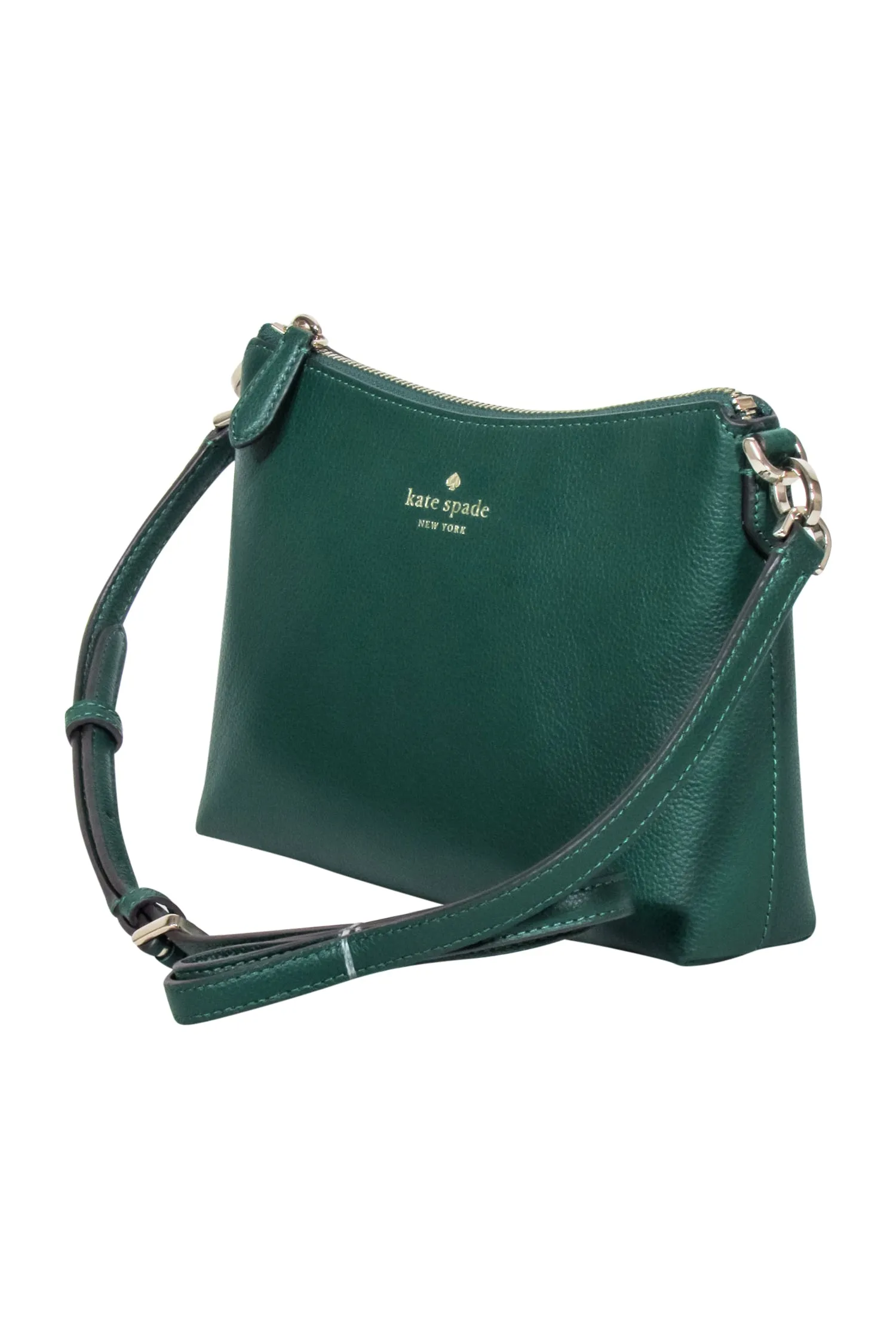 Kate Spade - Emerald Green Pebbled Leather Crossbody Bag