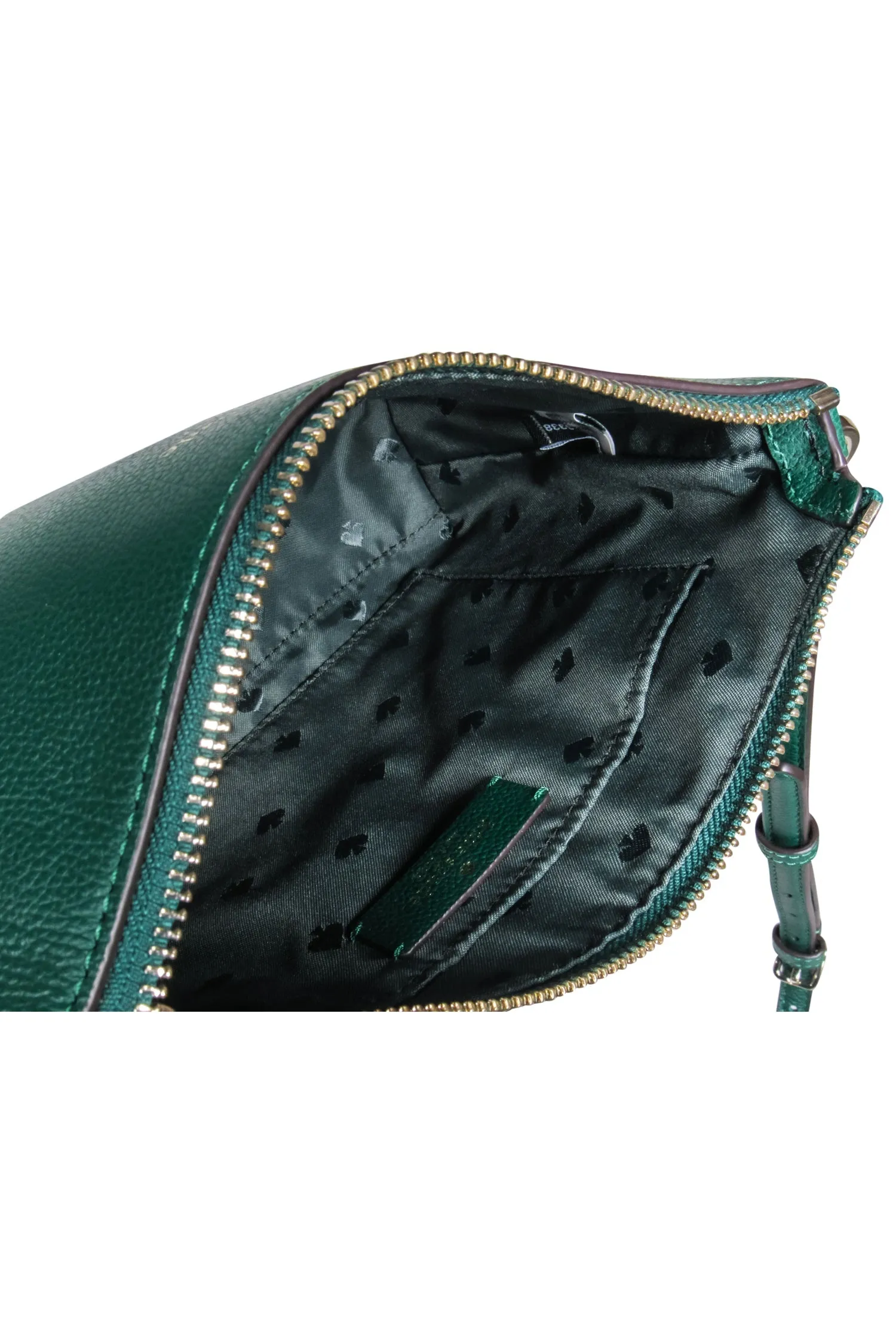 Kate Spade - Emerald Green Pebbled Leather Crossbody Bag