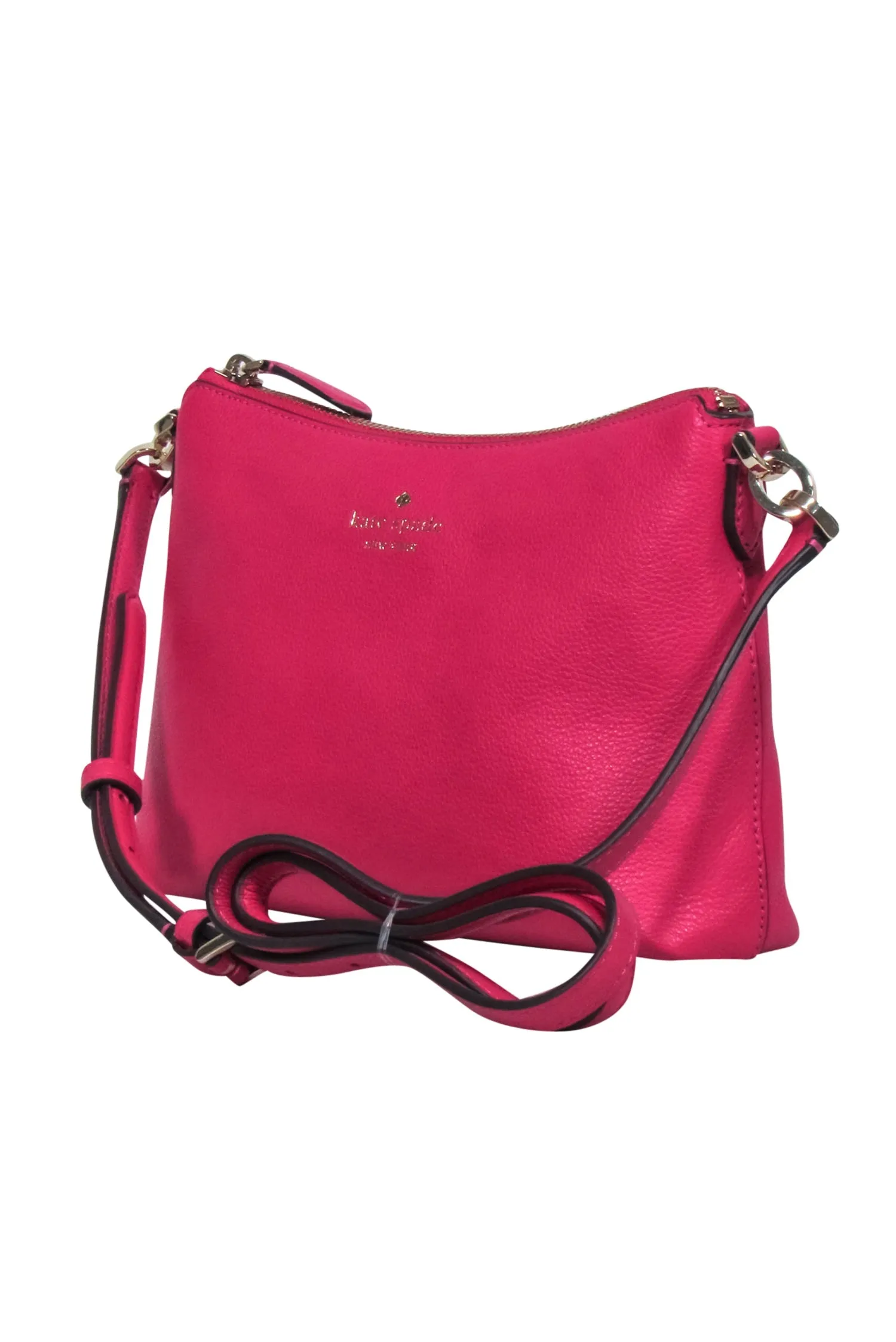 Kate Spade - Fuchsia Pebbled Leather Crossbody Bag