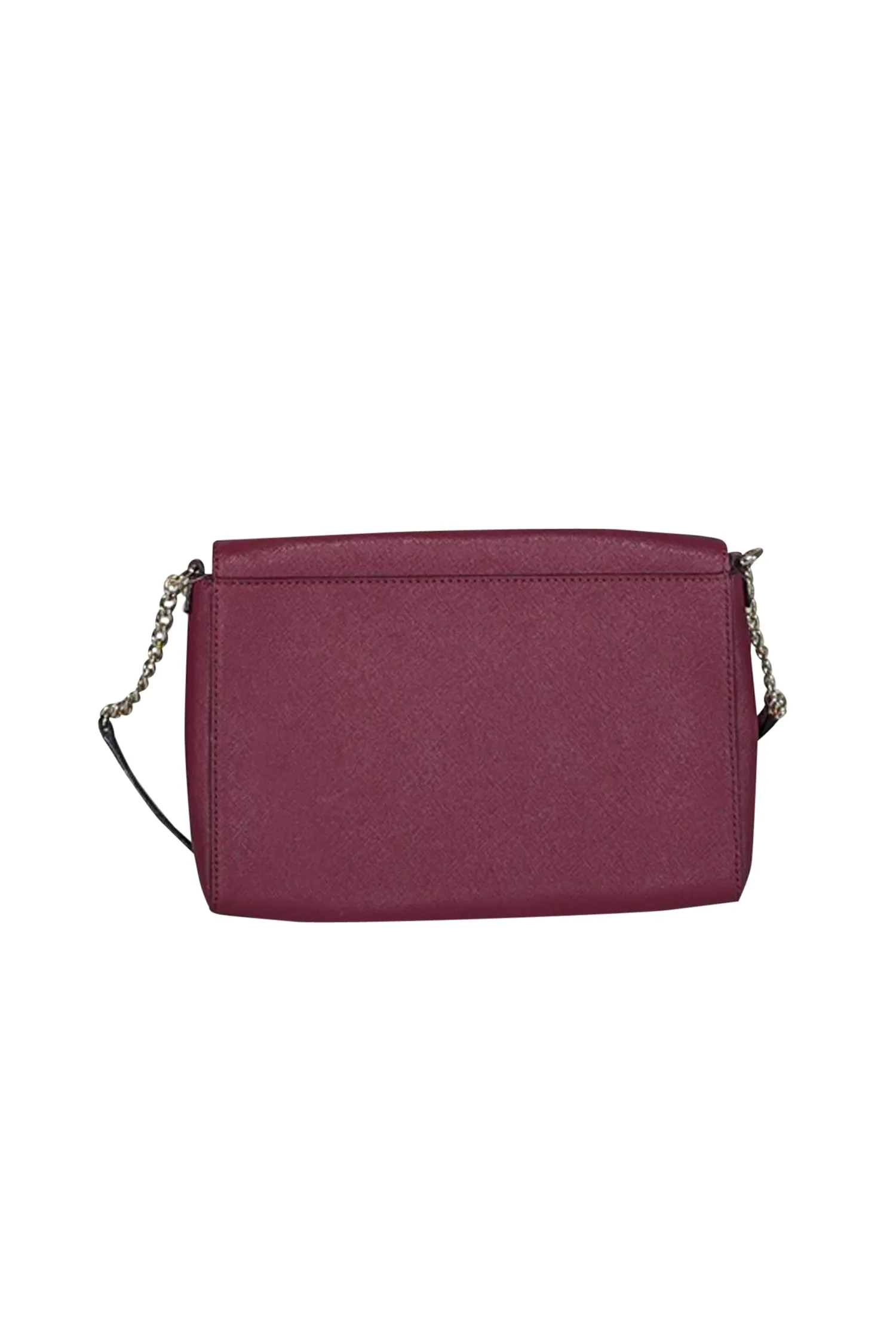 Kate Spade - Maroon Saffiano Leather Crossbody Bag