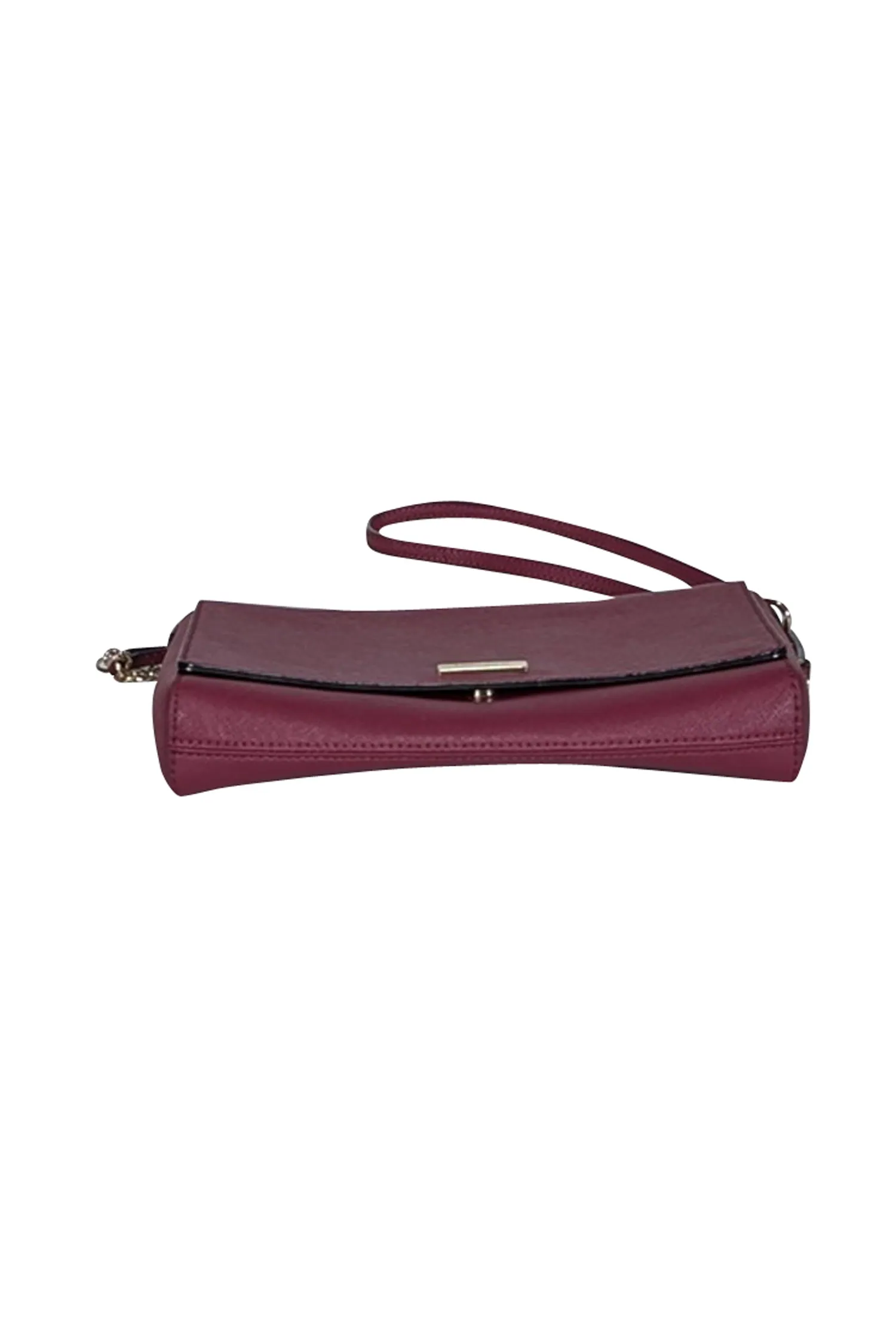 Kate Spade - Maroon Saffiano Leather Crossbody Bag