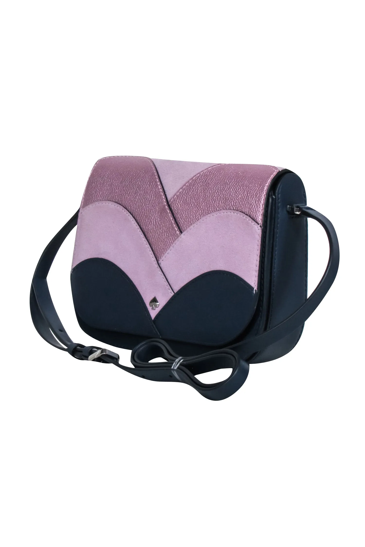 Kate Spade - Navy & Lavender Color Block Crossbody Bag