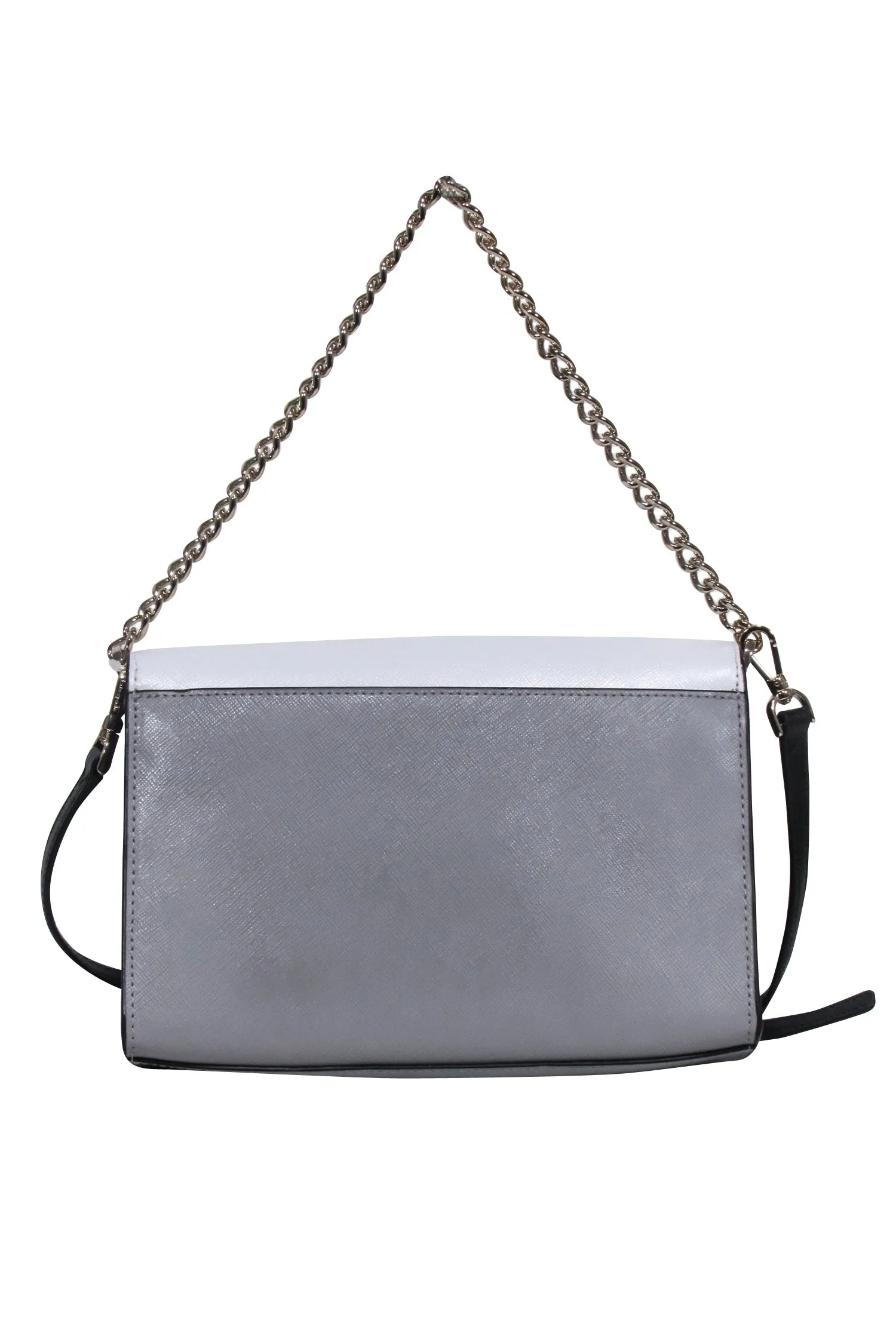 Kate Spade - White, Grey & Black Leather Crossbody Bag