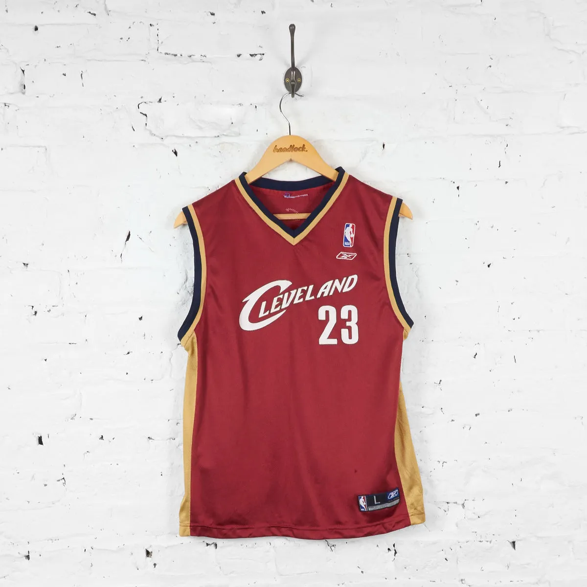 Kids Cleveland Cavaliers James Basketball Jersey - Red - L Boys