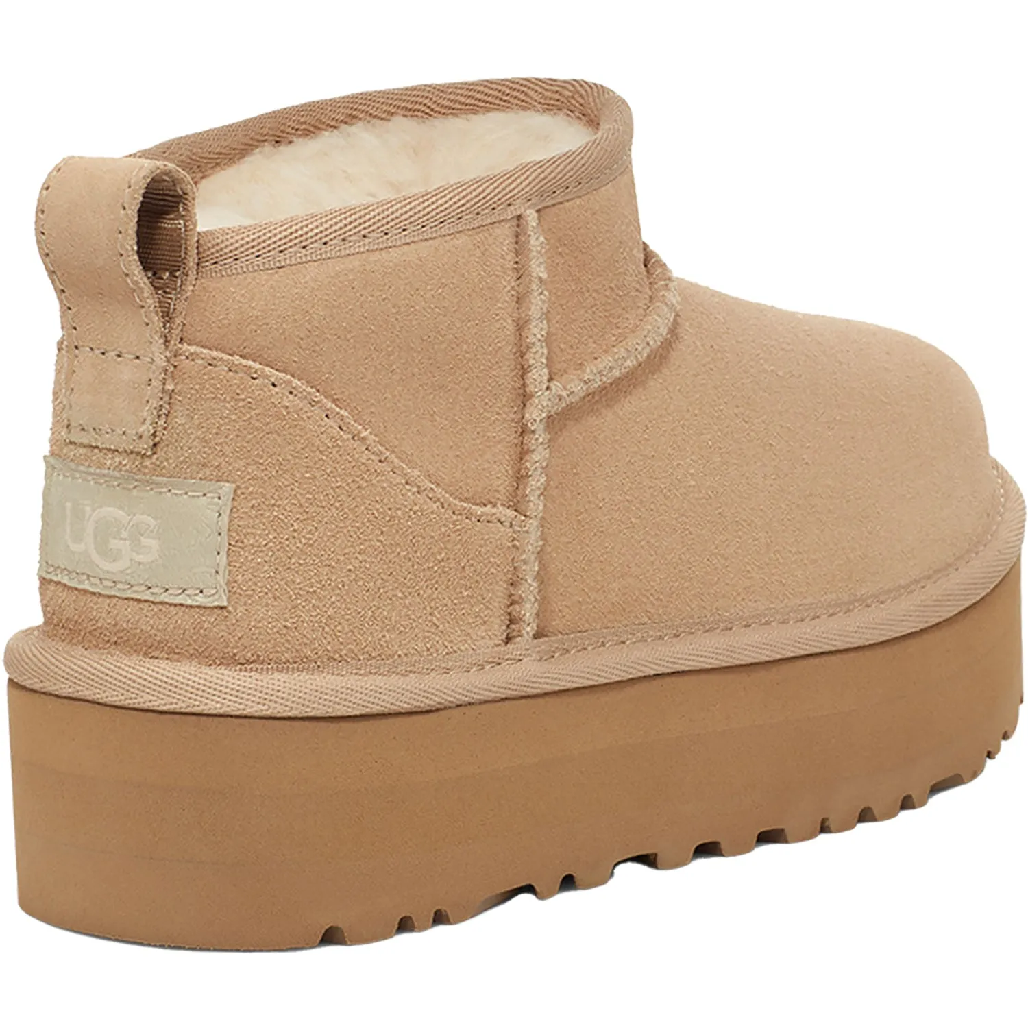 Kids' UGG Classic Ultra Mini Platform Sand Sheepskin