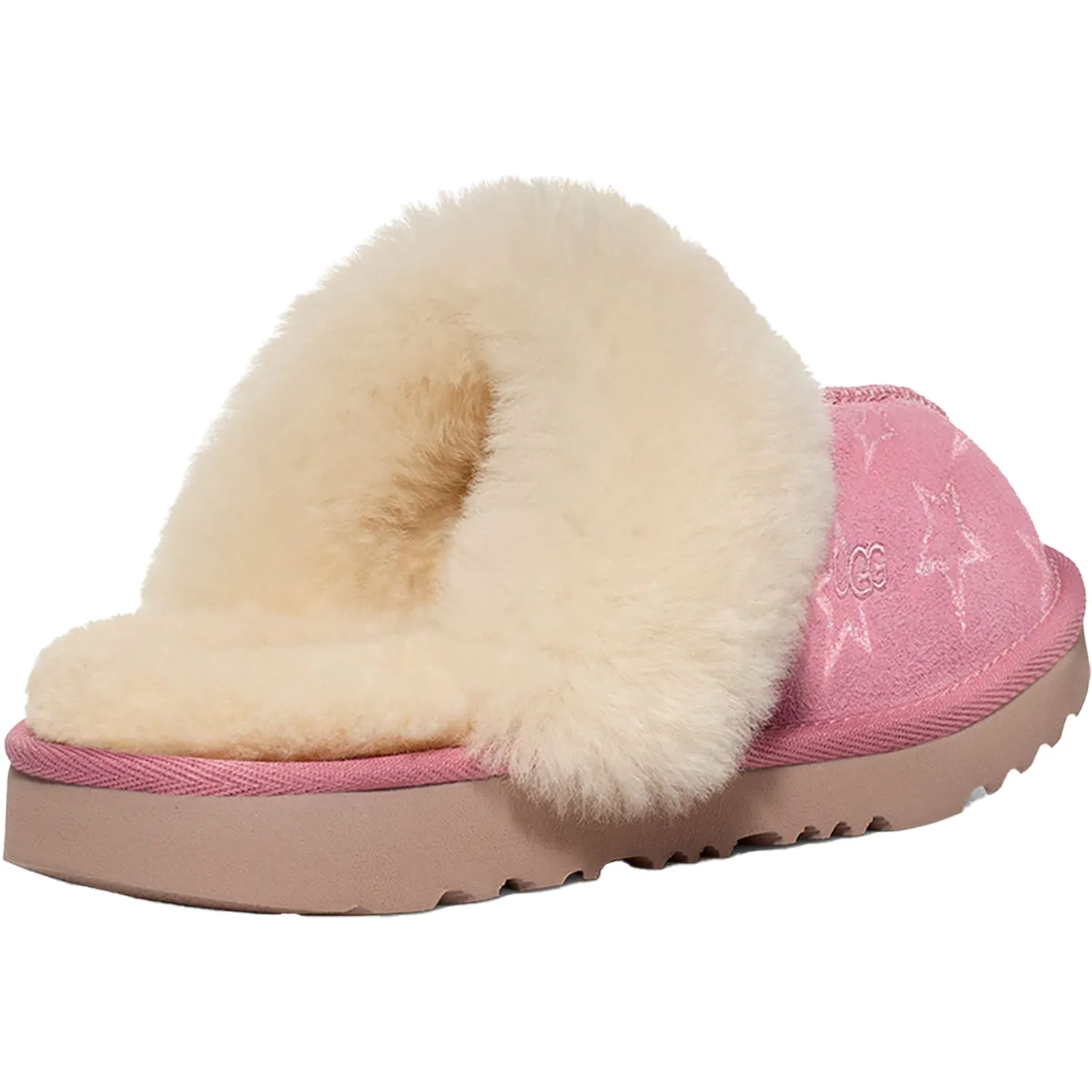 Kids' UGG Cozy II Iridescent Stars Dusty Orchid/Pink Suede