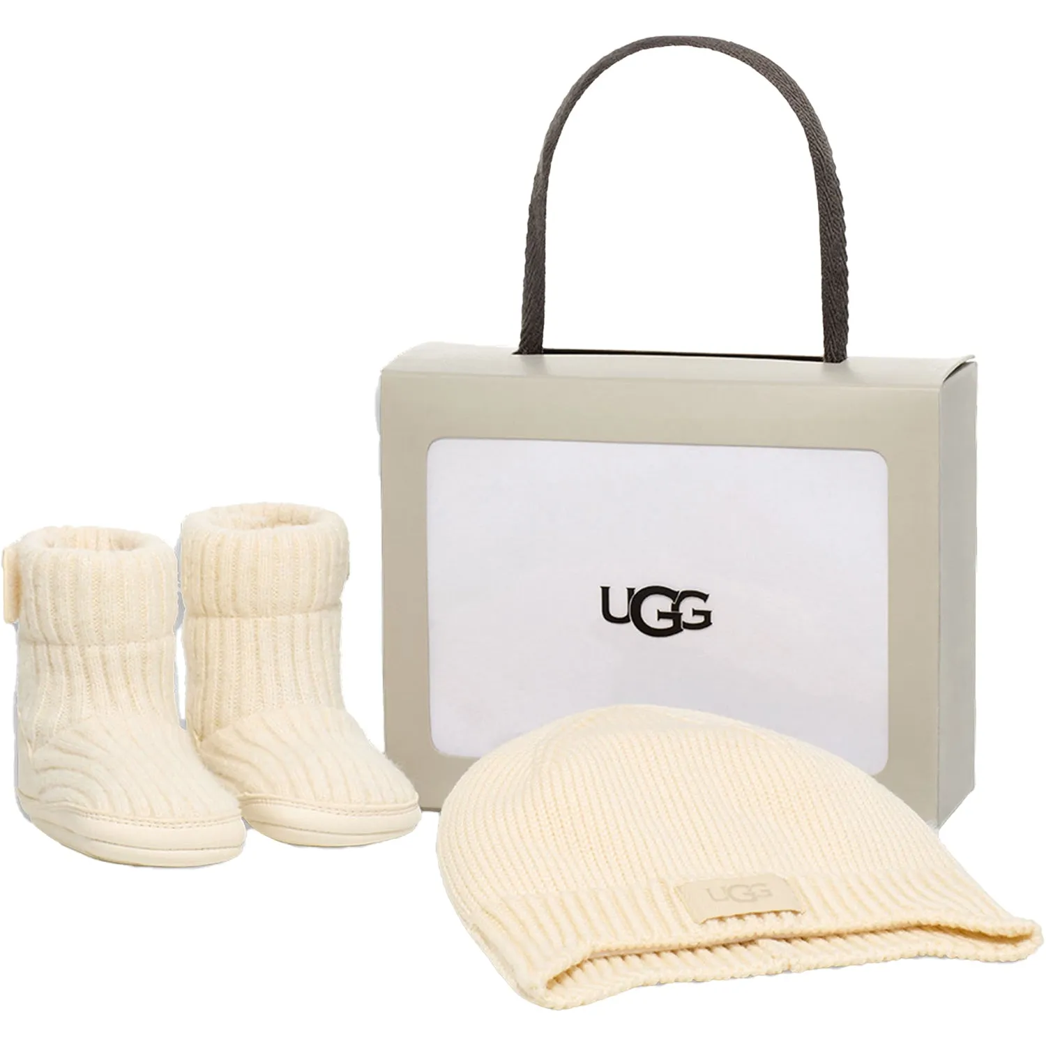 Kids' UGG Skylar and UGG Beanie Cream Synthetic