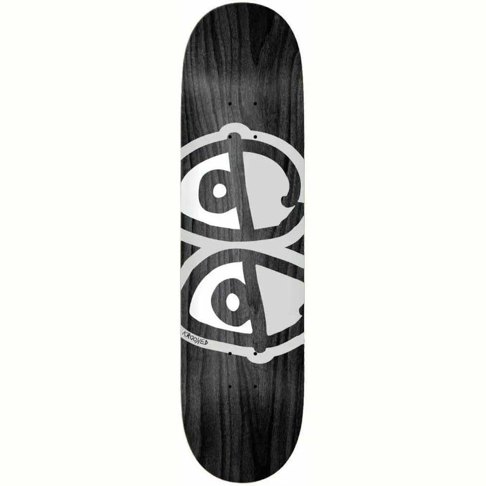 Krooked Skateboard Deck Team Eyes Black 8.5