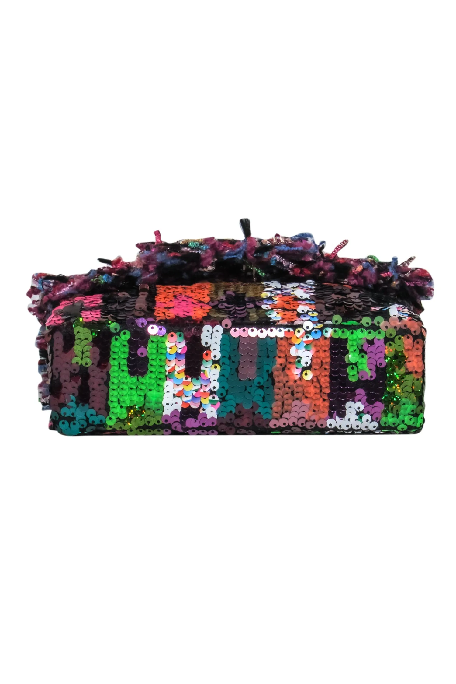 Kurt Geiger - Pink & Multicolor Tweed & Sequin Crossbody Bag