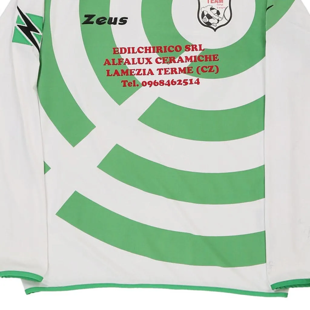 Lamezia Team Zeus Football Football Shirt - Large White Polyester