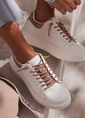 LASCANA Metallic Detail Vegan Trainers