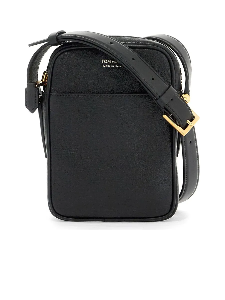 Leather Shoulder Bag With Strap