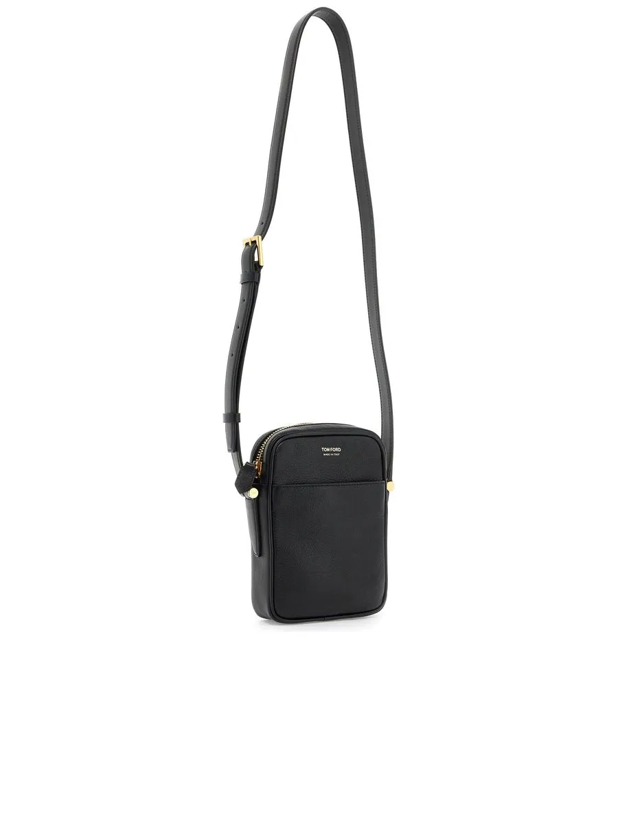 Leather Shoulder Bag With Strap