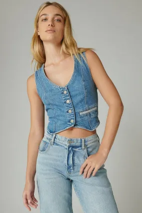 Legend Indigo Denim Vest - Kiss the Sky