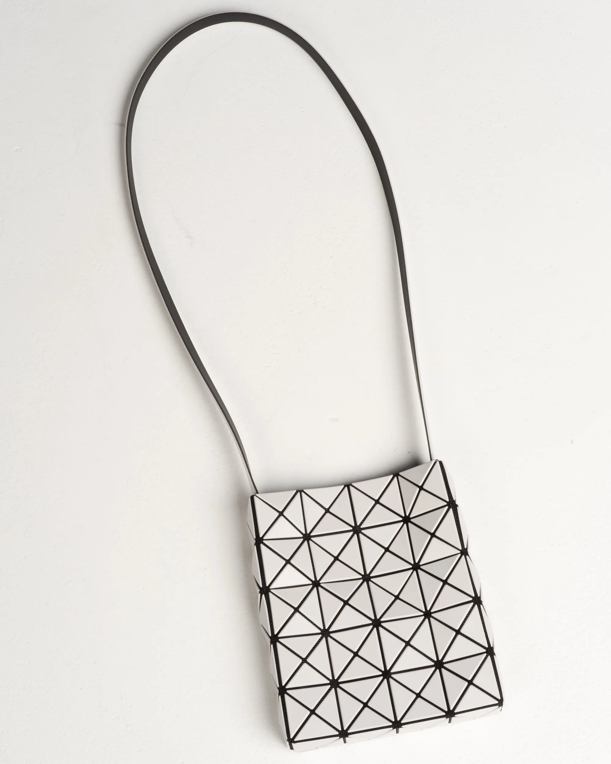 Light Grey Prism Matte Shoulder Bag