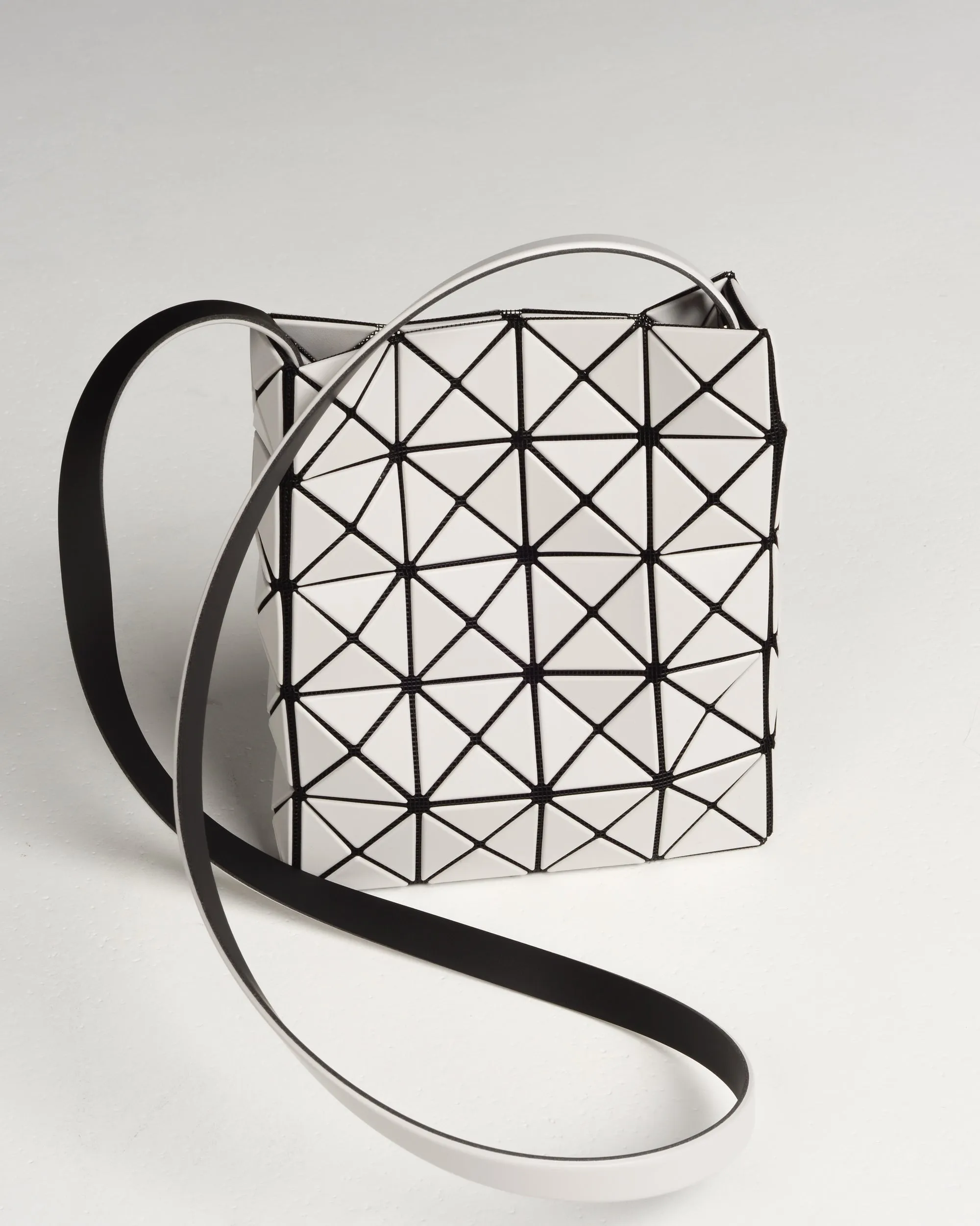 Light Grey Prism Matte Shoulder Bag