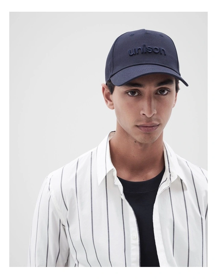 Logo Baseball Cap in Navy