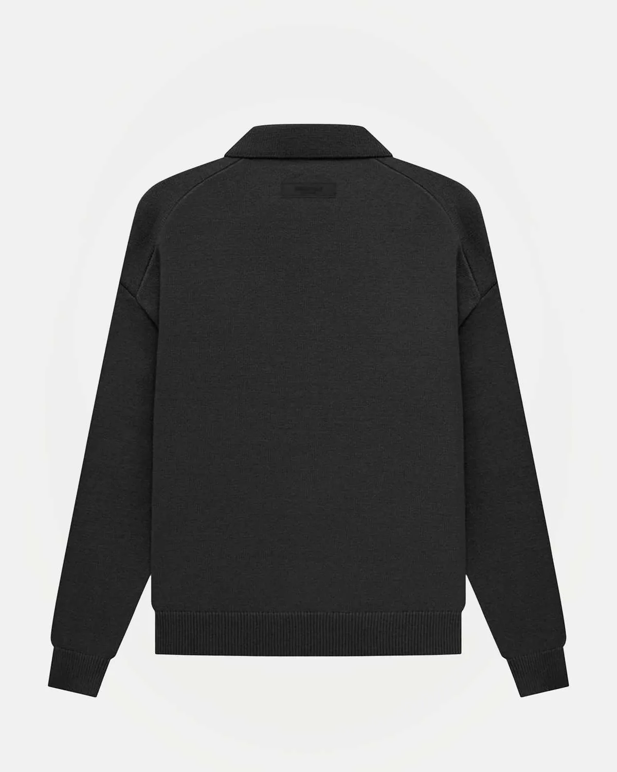 Long Sleeve Polo - Off Black