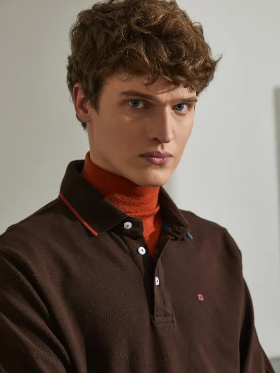 Long-sleeved polo shirt