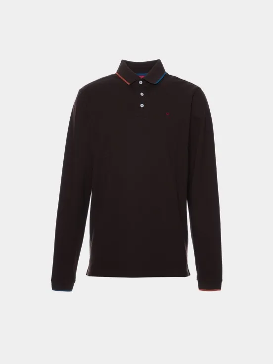 Long-sleeved polo shirt