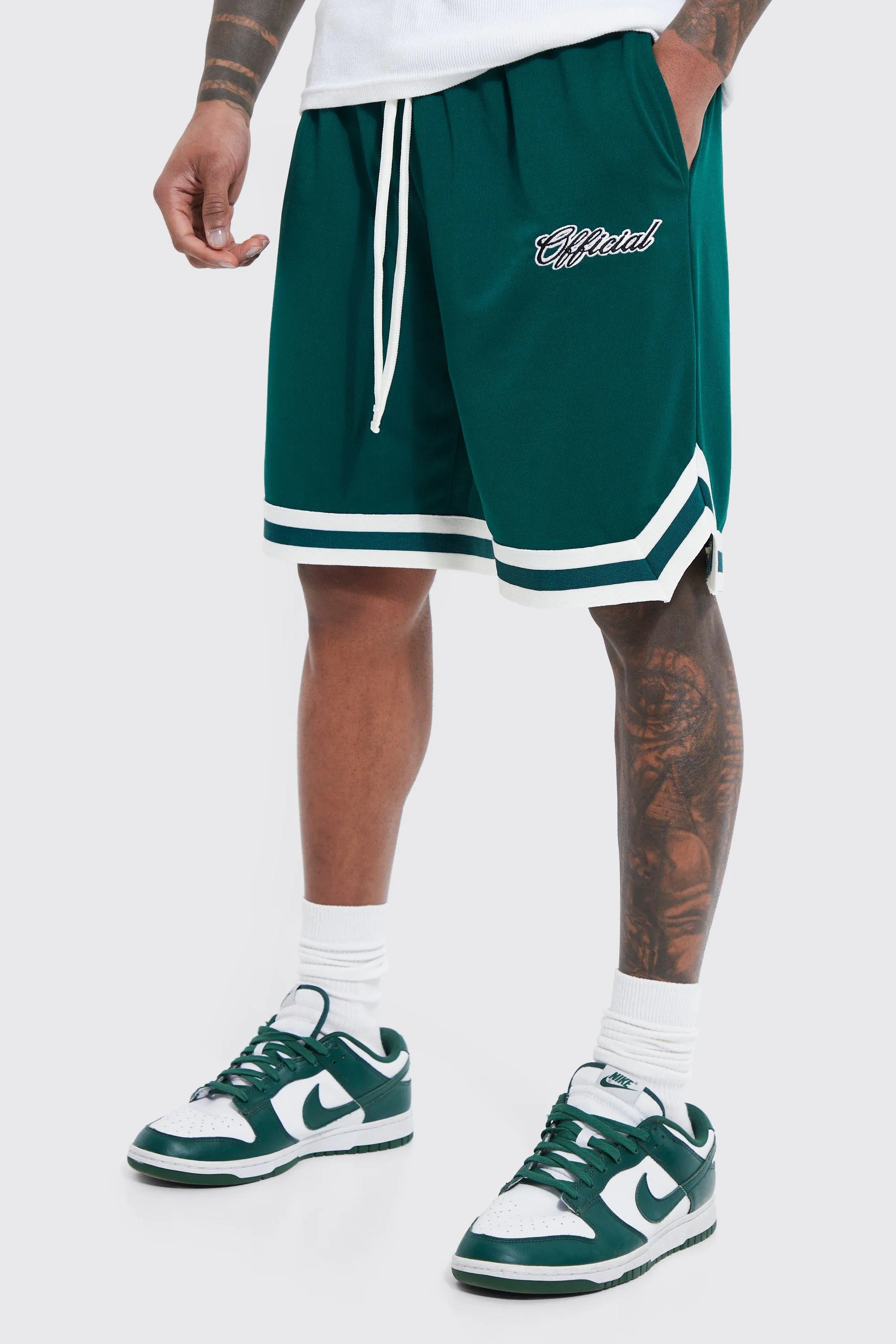 Loose Fit Mesh Man Basketball Short | boohooMAN UK