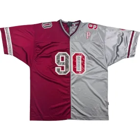 Los Angeles Two-Tone American Football Jersey Maroon Grey